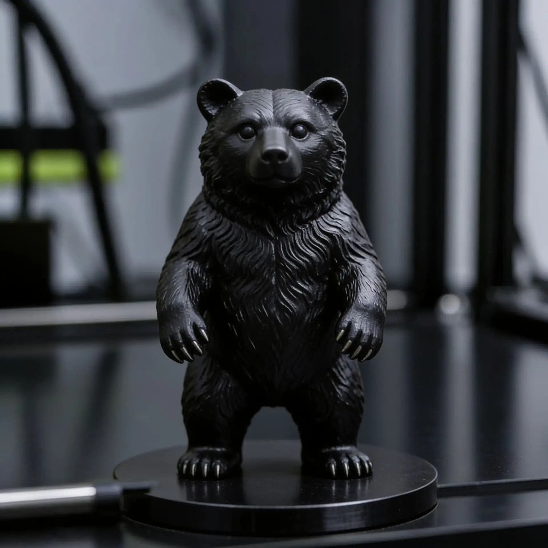 Фигурка медведя, напечатанная на 3D-принтере
