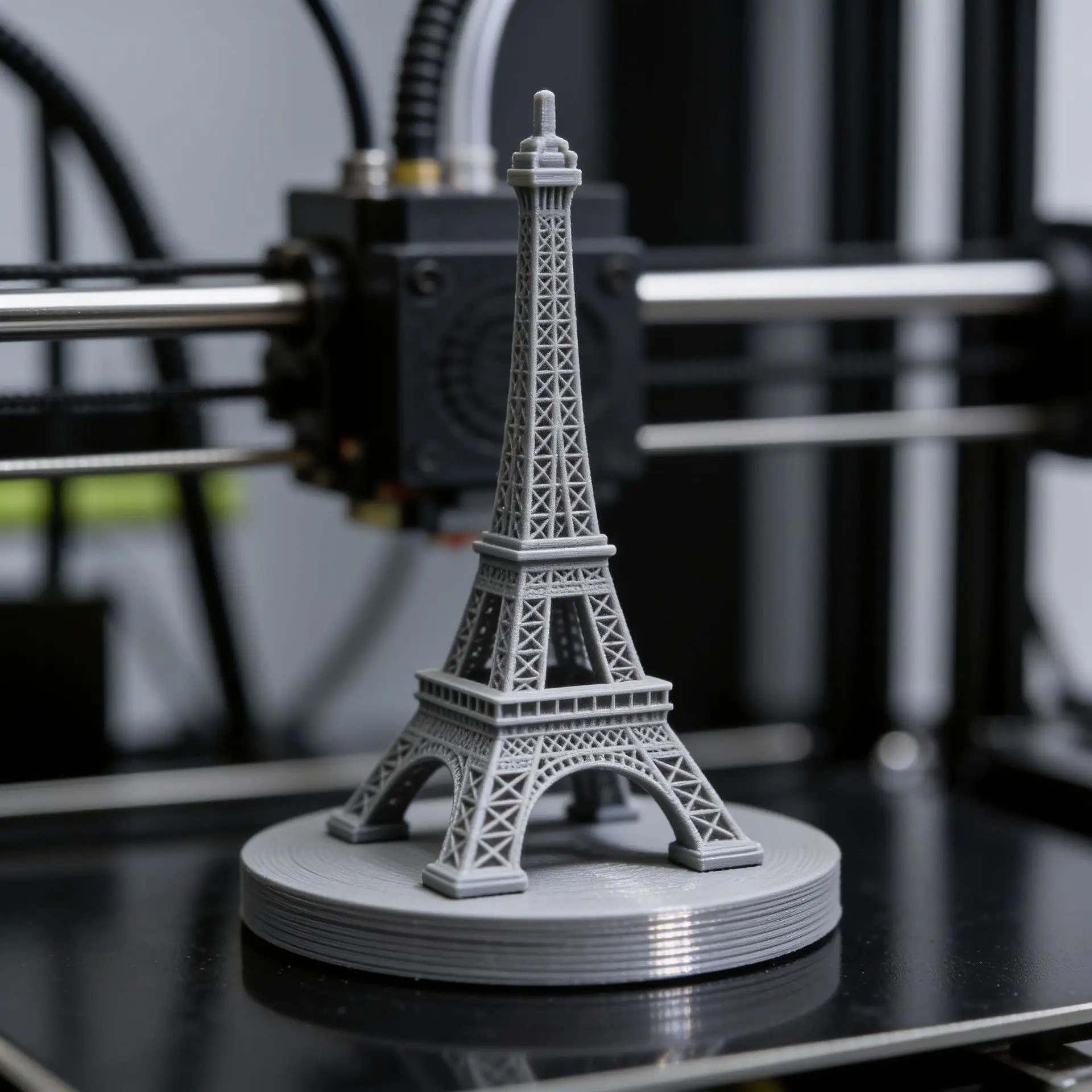 Архитектурный макет Эйфелевой башни после 3D-печати
